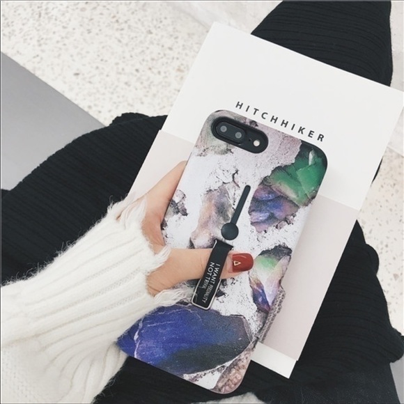 📲iPhone X & 7/8 PLUS multicolor Marble phone case - Picture 1 of 8